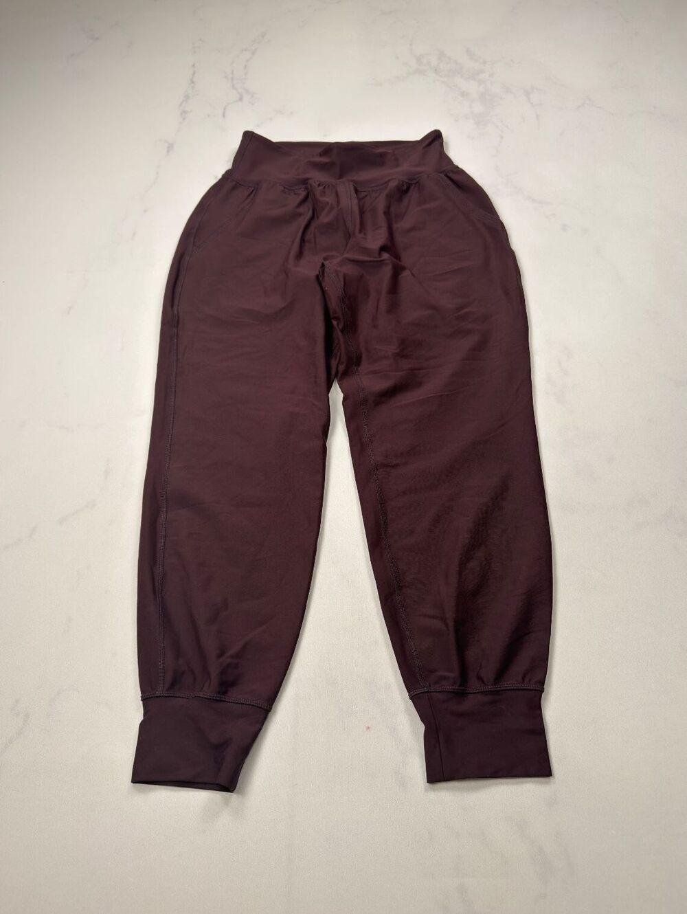Old Navy High-Rise Bike Short Burgundy 2010s Minimalist - Womens M
